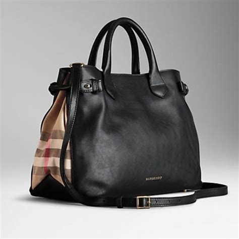 burberry black label leather bag|handbag original burberry bag.